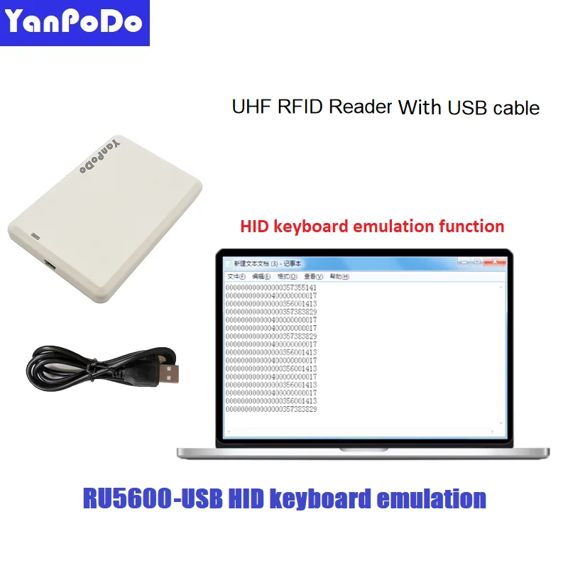 Yanpodo RFID Ű  , EPC GEN2 10cm-1m USB UHF , 860Mhz  960Mhz RFID  ,    C ++ SDK